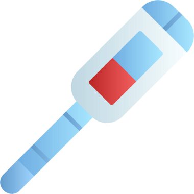 Düz biçimli kan test tüpü simgesi