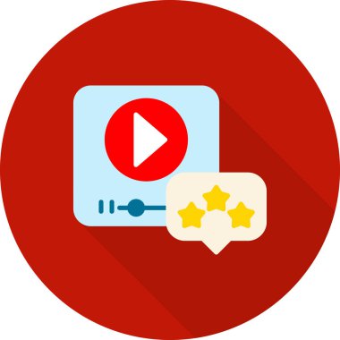 video simgesi, vektör illüstrasyonu