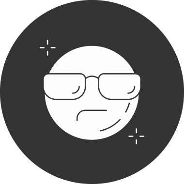 Emoji duygu simgesi katı bir şekilde