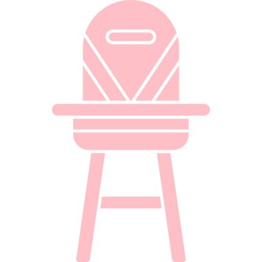 Sandalye simgesinin vektör illüstrasyonu