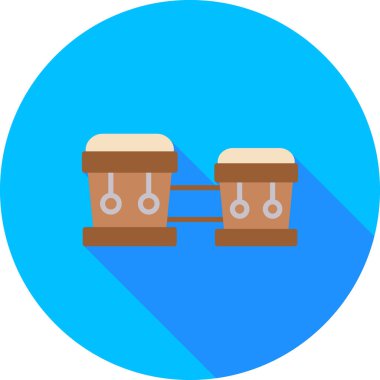 Müzik. Web simgesi basit illüstrasyon