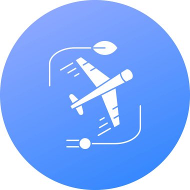 düzlem ikonu vektör illüstrasyonu