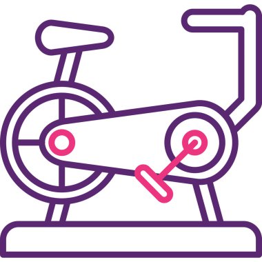 Spor salonu. Web simgesi basit illüstrasyon