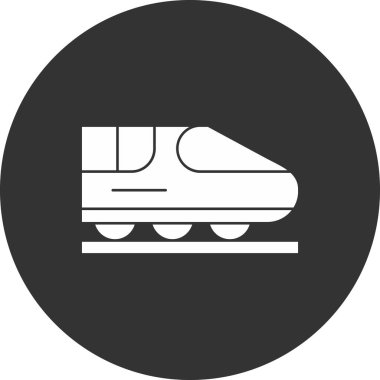 Vektör tren simgesi illüstrasyonu