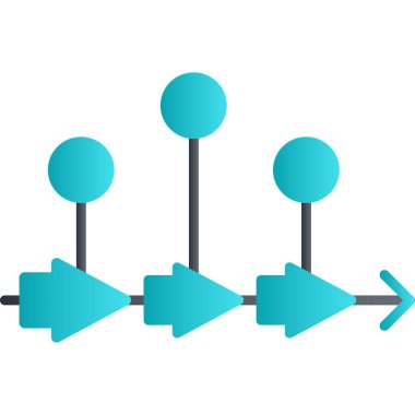 Bir ok kümesinin vektör görüntüsü.