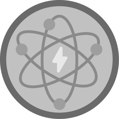 atom simgesi vektör illüstrasyonu