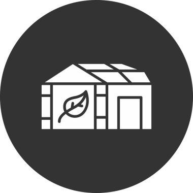 Modern ikonun vektör illüstrasyonunda bitki sembolü yok