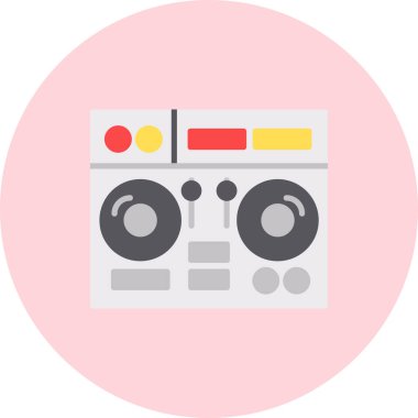 DJ simge vektör çizim