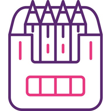 Kalem Ağı simgesi basit illüstrasyon