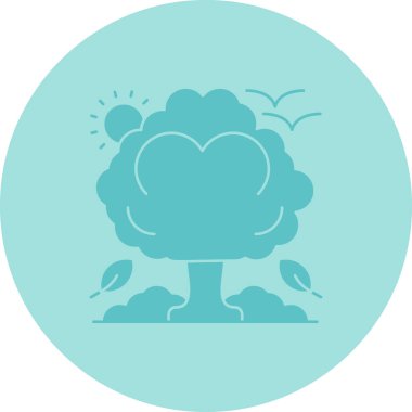 ağaç simgesi vektör illüstrasyonu