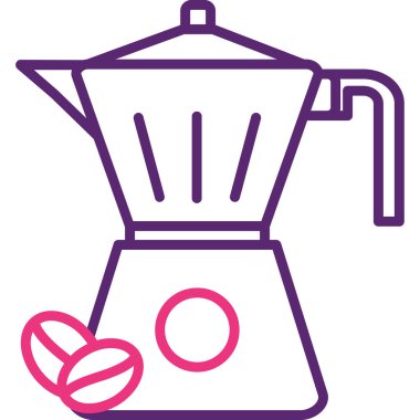 Kahve makinesi. Basit resimleme