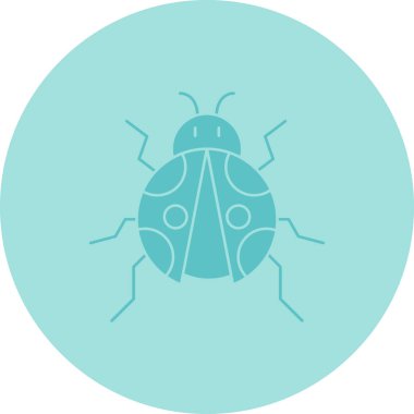 Böcek simgesi. vektör illüstrasyonu