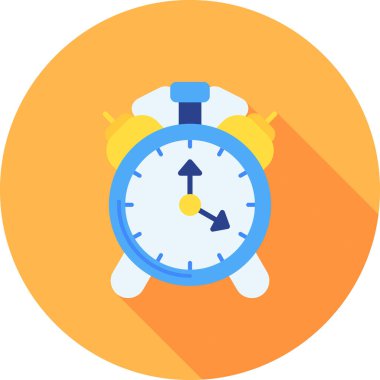 Alarm saat simgesi düz biçimli