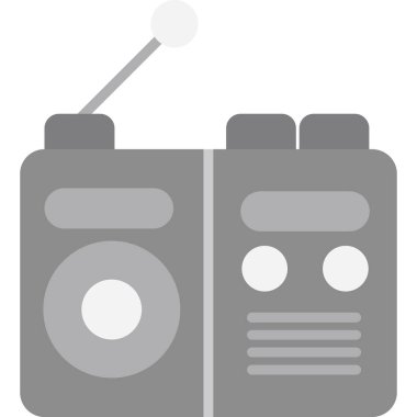 radyo simgesi vektör illüstrasyonu