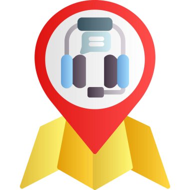 konum haritası pin simgesi düz biçimli