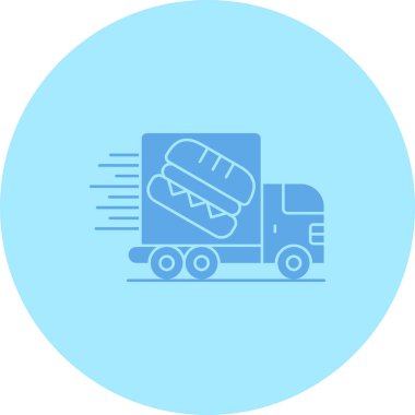 Kamyon. Web simgesi basit illüstrasyon