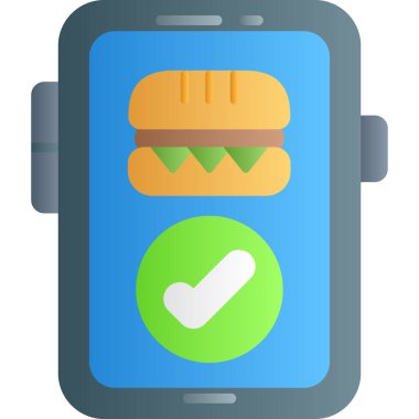 Hamburger fast food ikonu