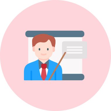 Özgeçmişi olan bir iş adamı. Basit simge