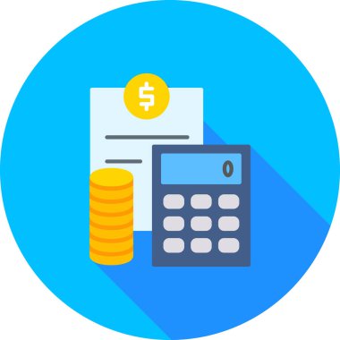 para düz vektör renk simgesi