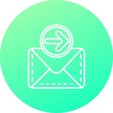 Vektör E- posta simgesi illüstrasyonu