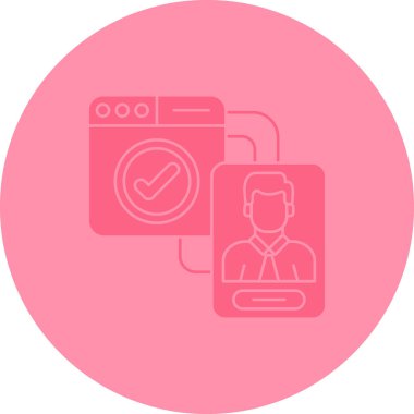 Bir insan simgesinin vektör illüstrasyonu