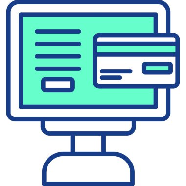 Bilgisayar. Web simgesi basit illüstrasyon