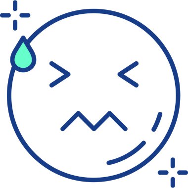 Emoji simge tasarım vektörü