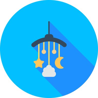 Ay. Web simgesi basit illüstrasyon