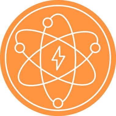 atom. Web simgesi basit illüstrasyon