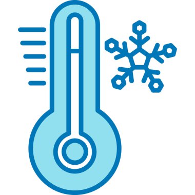 termometre simgesi vektör illüstrasyonu