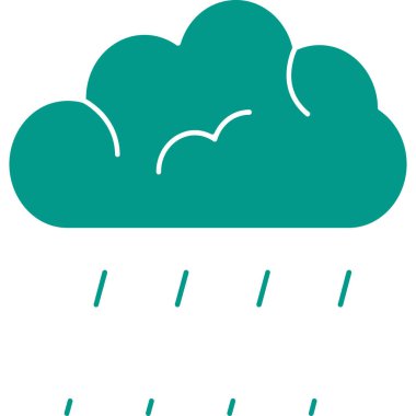 Yağmur. Web simgesi basit tasarım