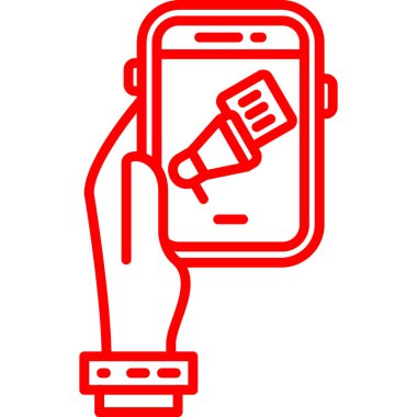 akıllı saat simge vektör illüstrasyonu