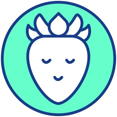 Kafa. Web simgesi basit illüstrasyon