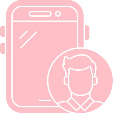 Bir insan simgesinin vektör illüstrasyonu