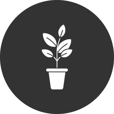 Bitki. Web simgesi basit tasarım