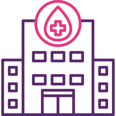 Hastane Simgesi Vektör İllüstrasyonu