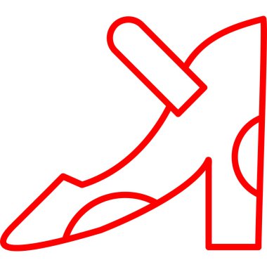 Bir çizgi çizim simgesinin vektör illüstrasyonu