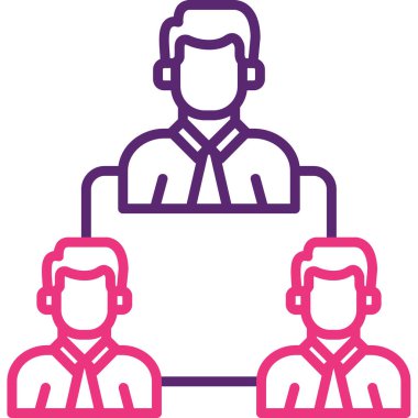 konferans ikonu vektör illüstrasyonu