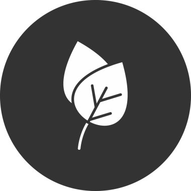 Yaprak ikonu vektör illüstrasyonu