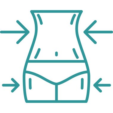 Bikini mayo ikonu ana hatlı olarak