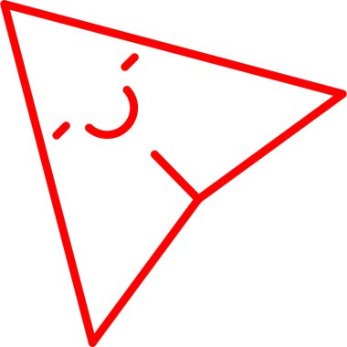 üçgen ikon tasarım vektörü