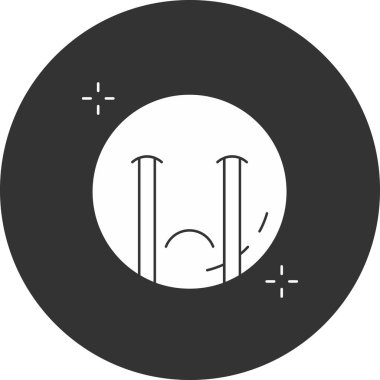 ağlayan web simgesi, vektör çizim