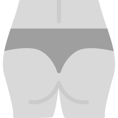 kadın gövdesi düz vektör simgesi