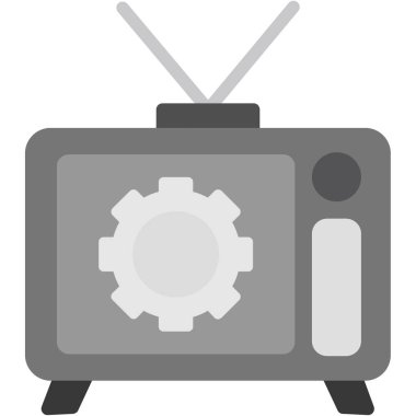 Radyo. Web simgesi basit illüstrasyon