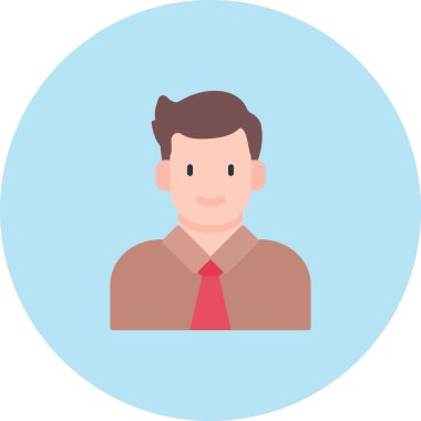 iş düz vektör simgesi