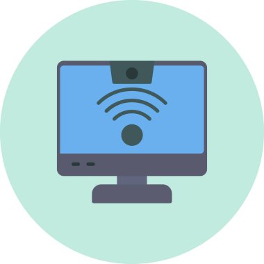 İnternet simgesi vektör illüstrasyonu