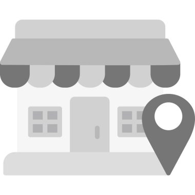 yapı konumu simgesi ana hat biçiminde