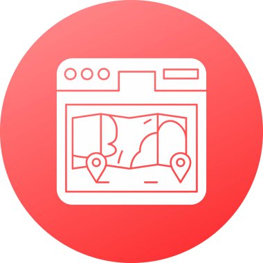 Modern oto tamir simgesinin vektör illüstrasyonu