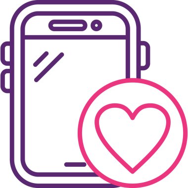 cep telefonu simgesi basit illüstrasyon