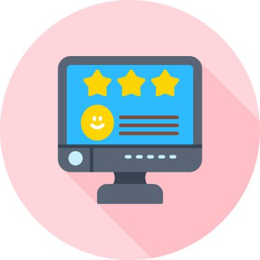 derecelendirme simgesi, vektör illüstrasyonu